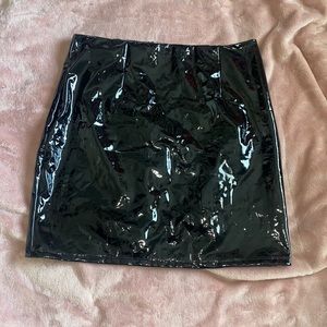 Vinyl Mini Skirt